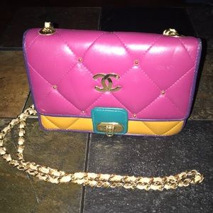 Cute Multicolored Quilted Crossbody